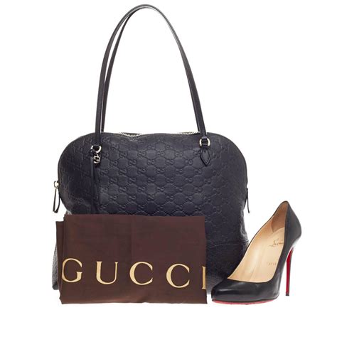 Gucci Bree Dome Tote Guccissima Leather Medium 